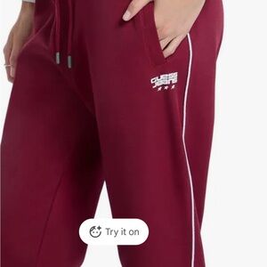 Guess Jeans Burgundy track pants